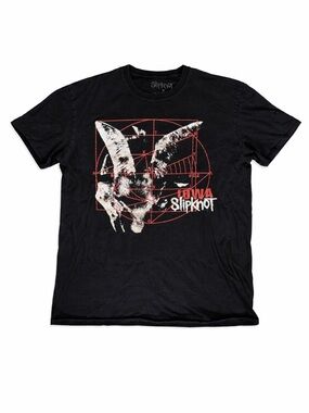 Slipknot Iowa Graphic Band T-Shirt Size XL Black Double-Sided Metal Tee